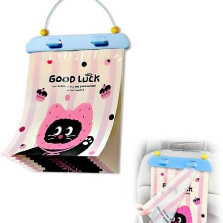 Car Trash Bags - Convenient storage, leak-proof, hanging, self-adhesive, with phone holder, thickened vomit bag, multi-purpose.